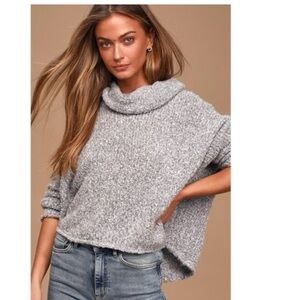 Free People Cozy Gray Women's Sweater